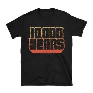 10,000 Years - Gradient Logo T-Shirt - Black