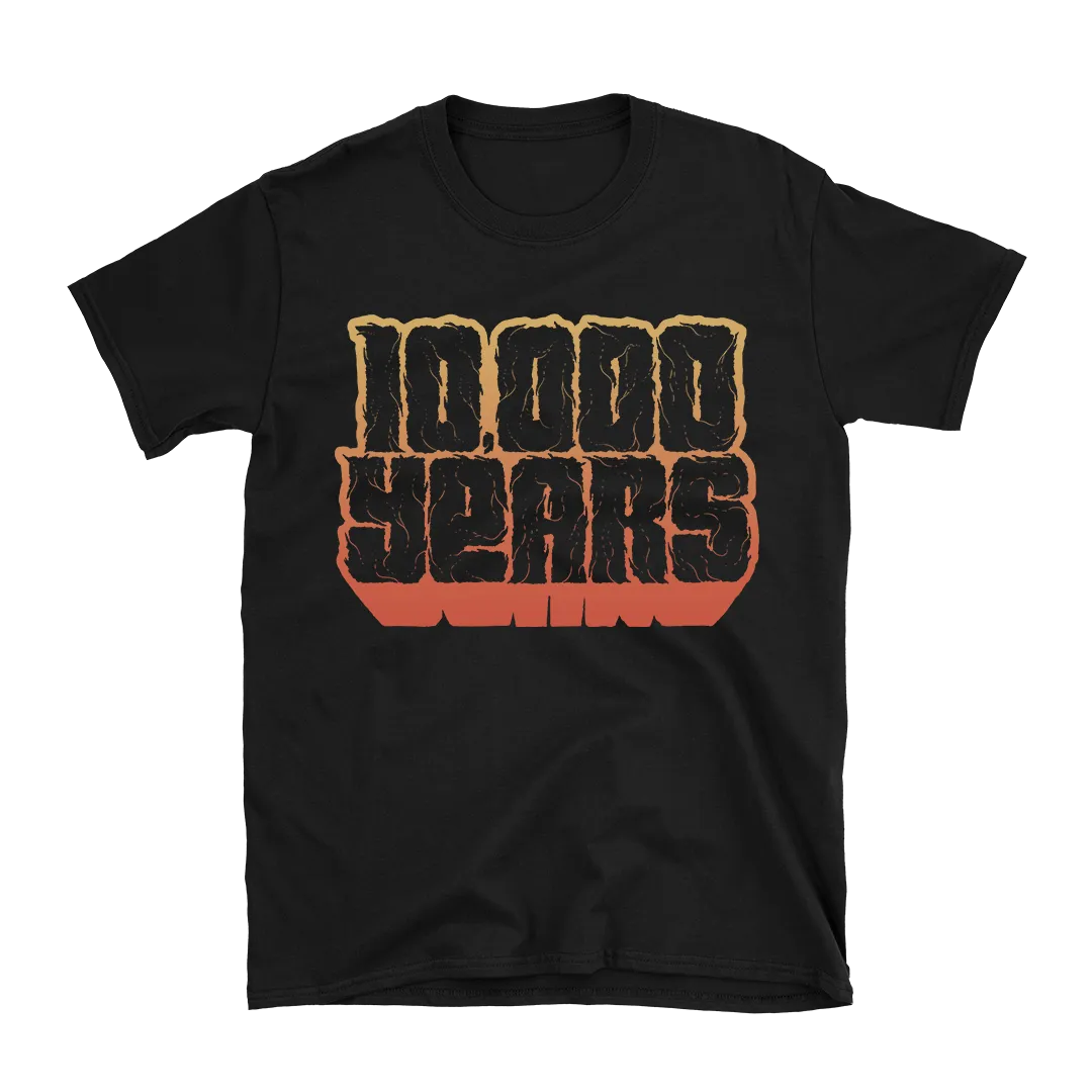 10,000 Years - Gradient Logo T-Shirt - Black