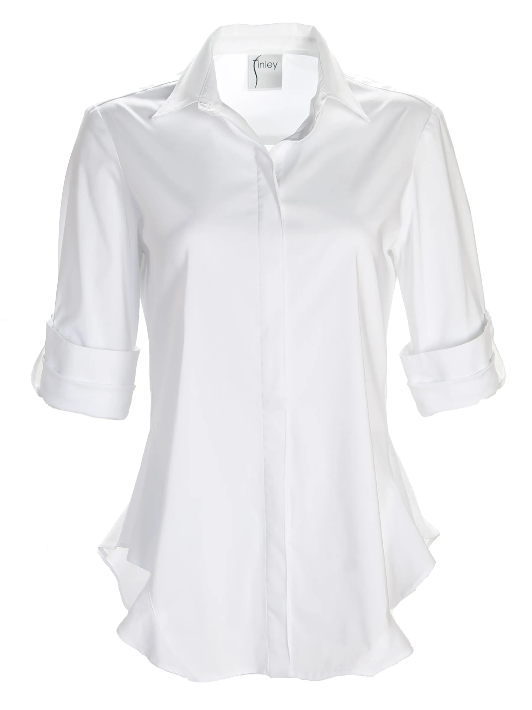 Agetha Tailored White Poplin Shirt