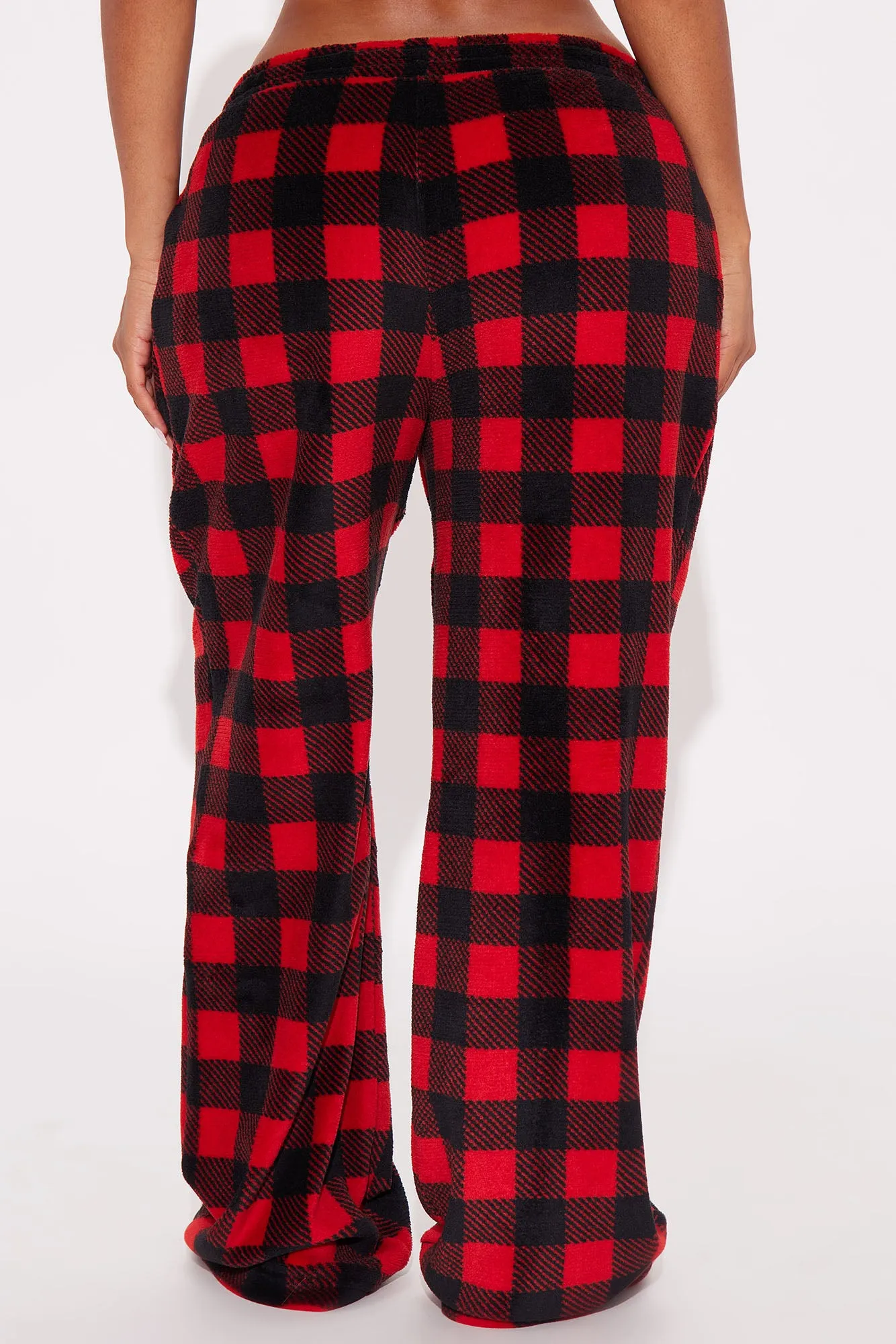 Always Cozy Plush PJ Pants - Red/Black