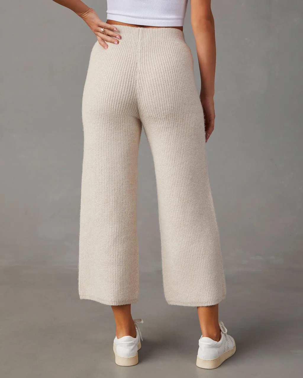 Always Cozy Ribbed Wide Leg Pants