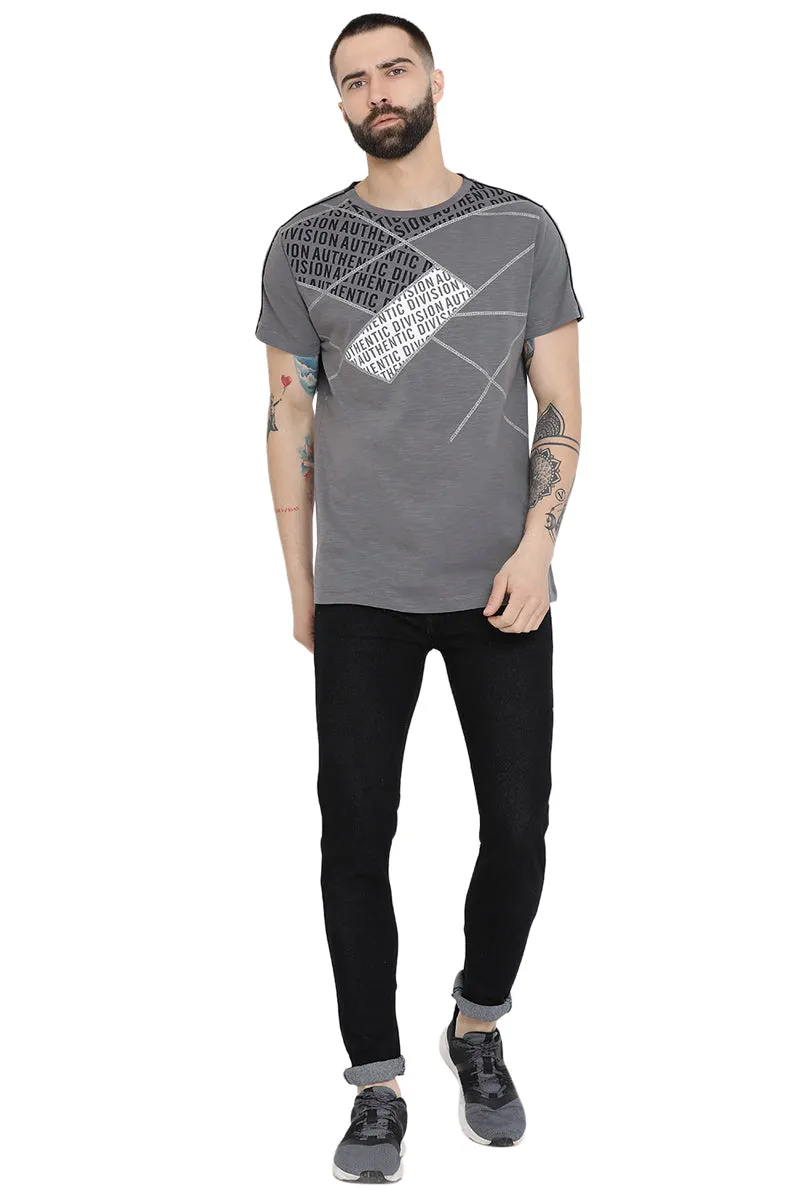 Axmann Abstract Printed Casual T-Shirt