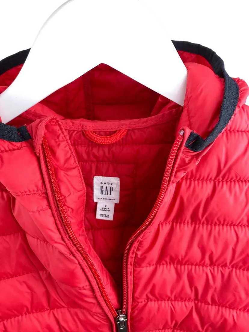 Baby Gap, Boys' Puffer Jacket, Red, Size 2