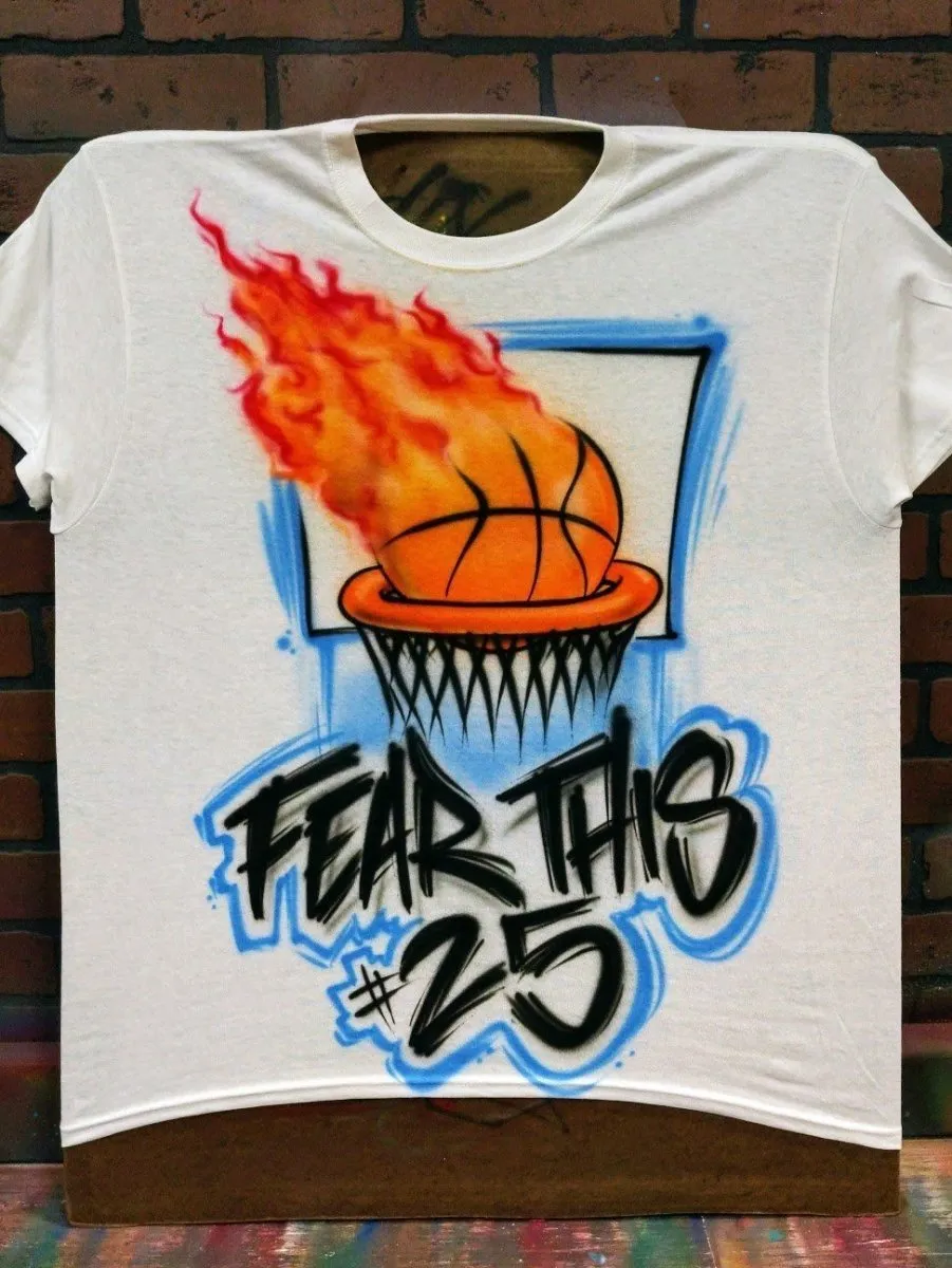 Basketball Flame Design