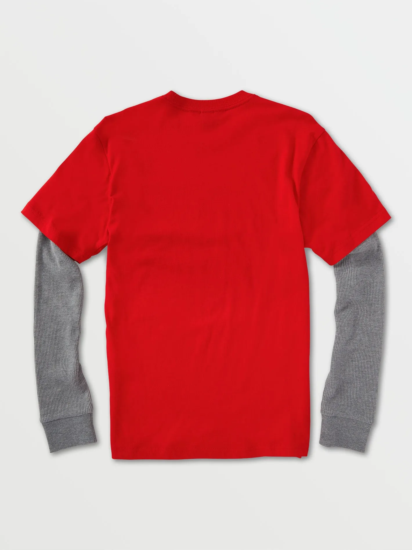 Big Boys Split Stone Long Sleeve Tee - Ribbon Red