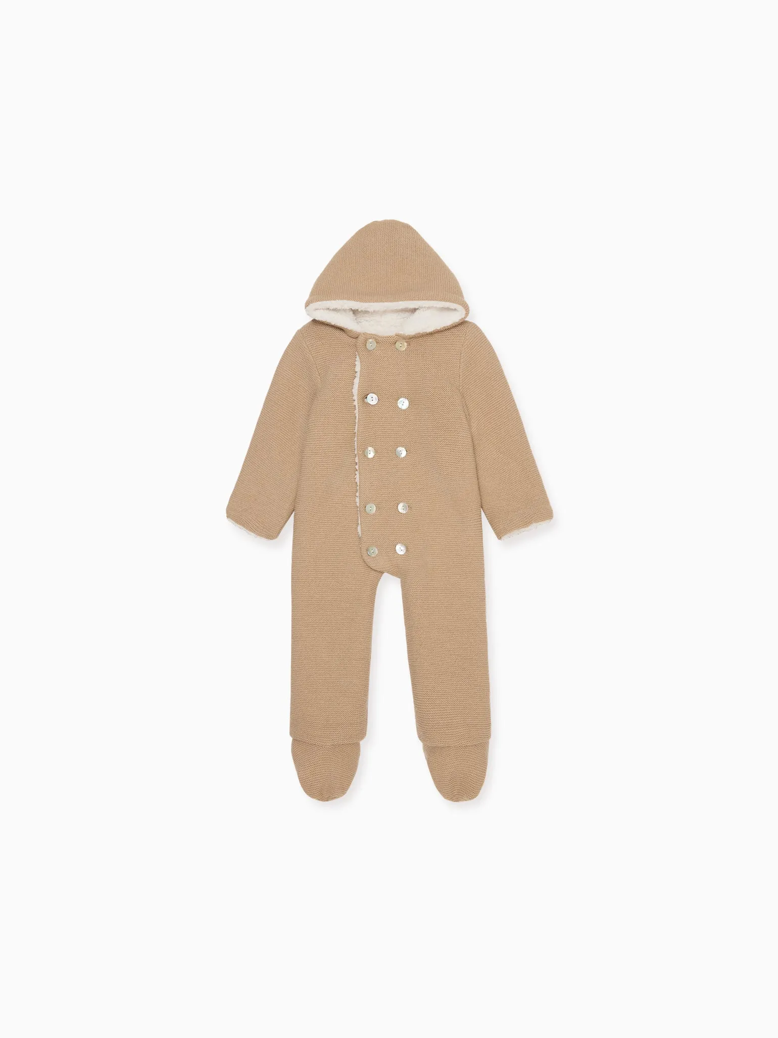 Camel Alejo Merino Baby Snowsuit