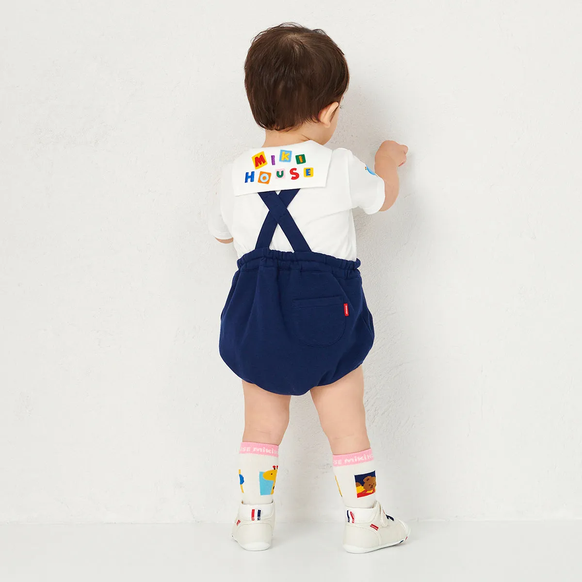 Classic MIKI HOUSE Bear Sailor Collar Blouse