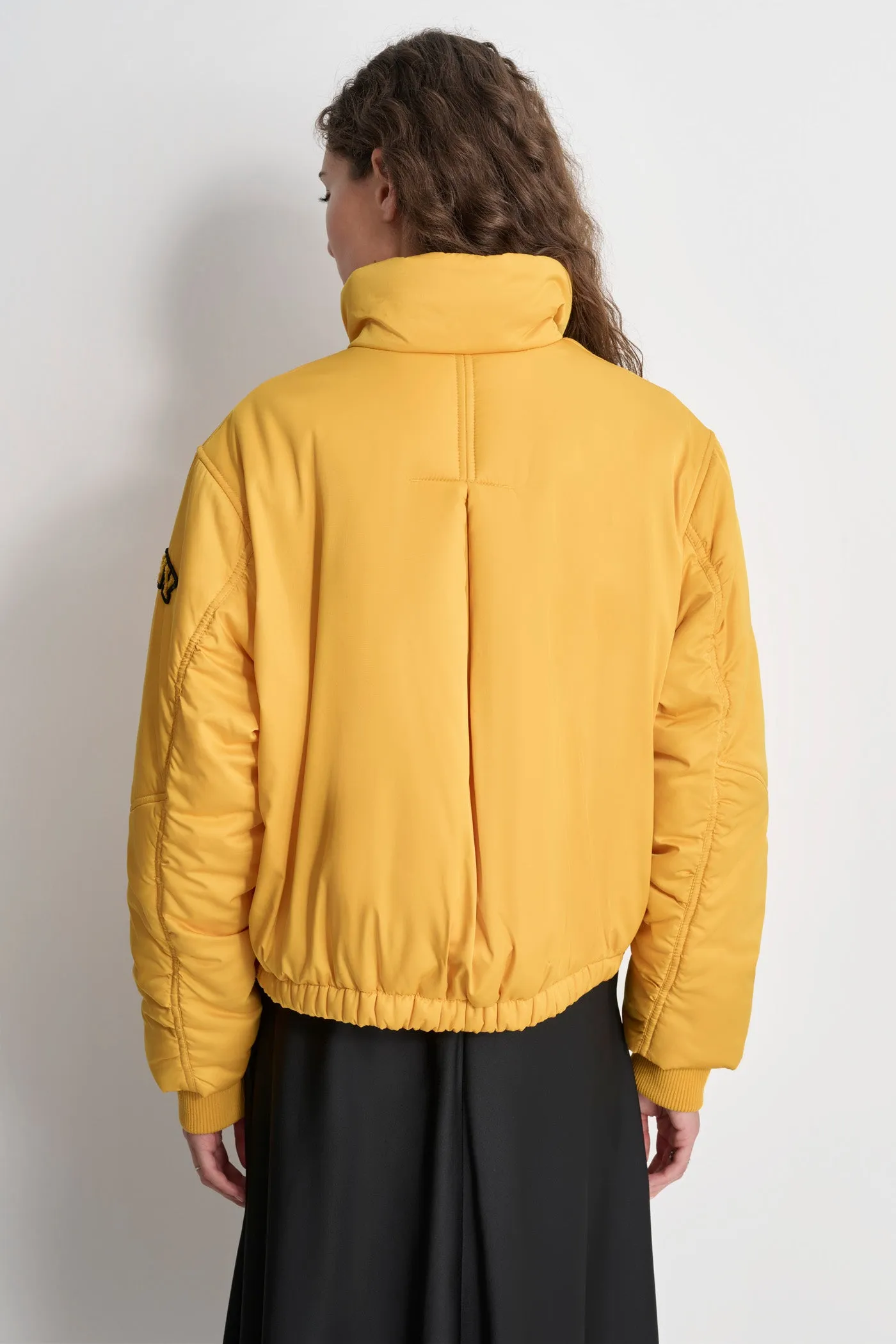 COATED SATIN PUFFER