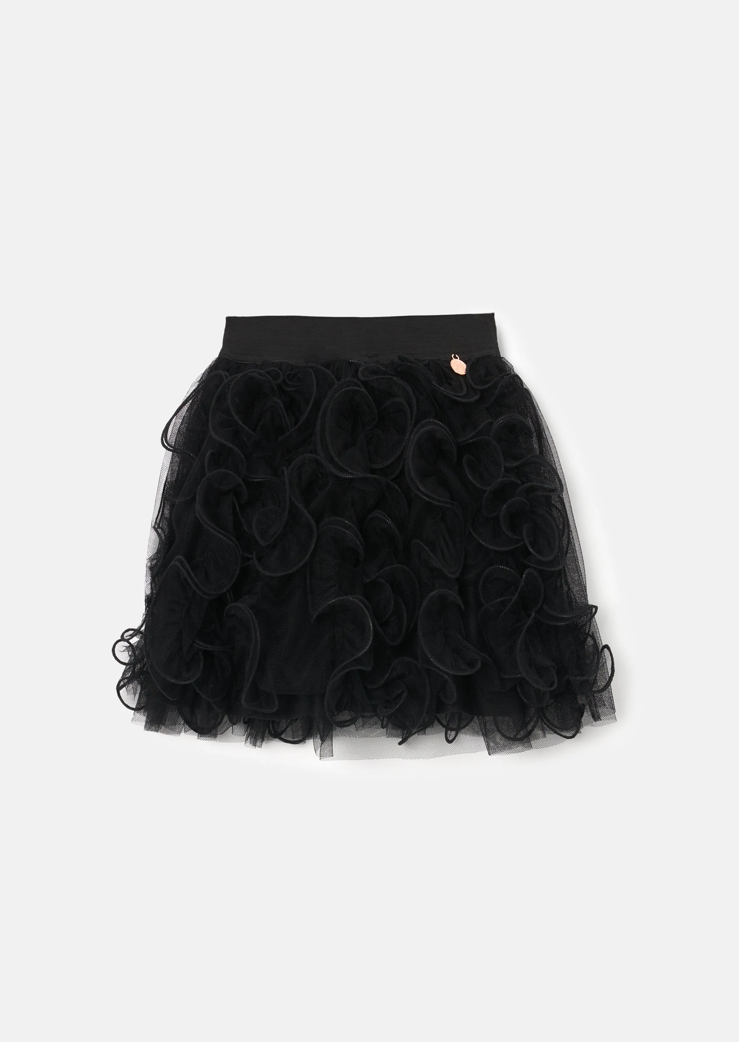 Colette Black Spiral Mesh Skirt