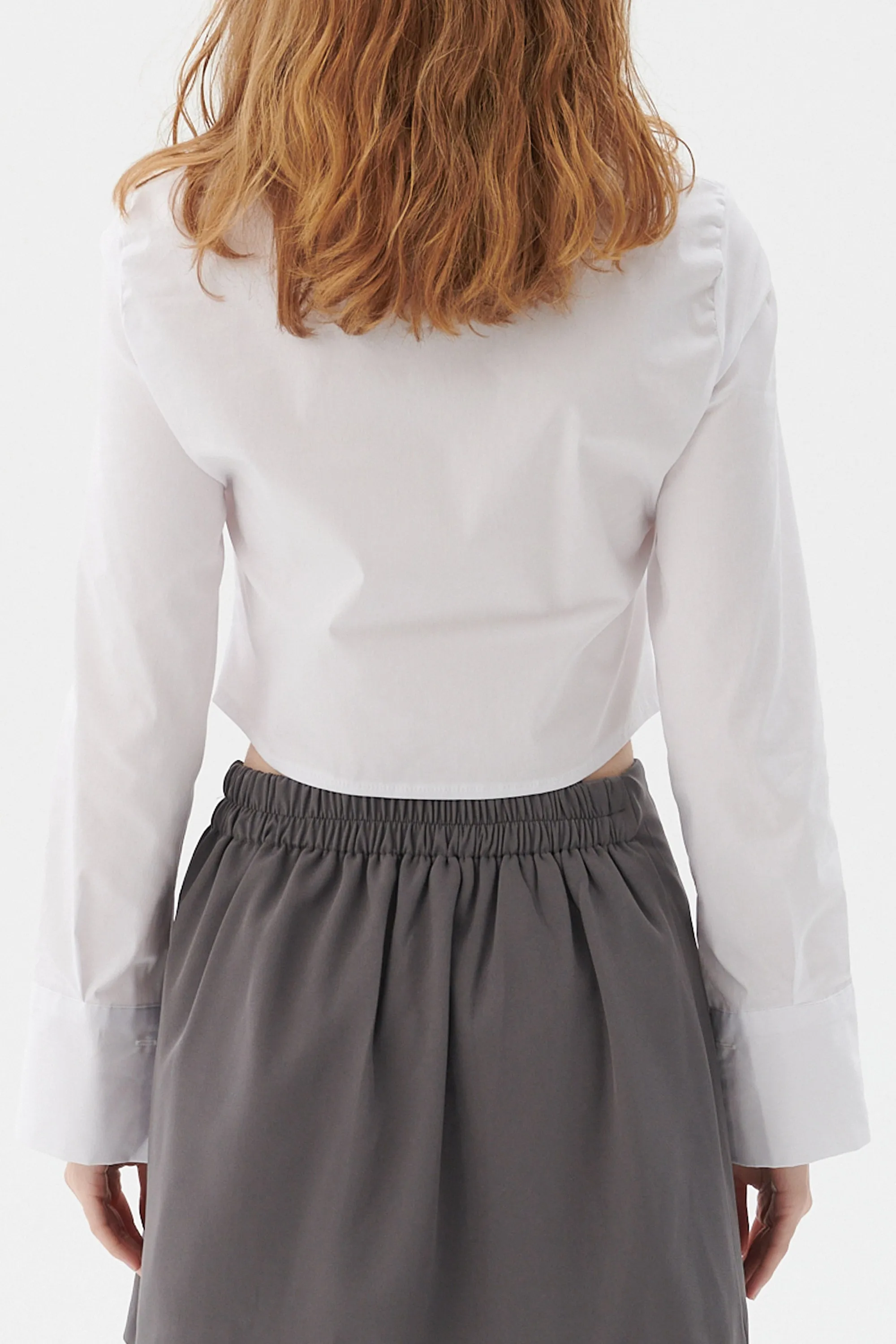 Courtney Ruched Crop Shirt