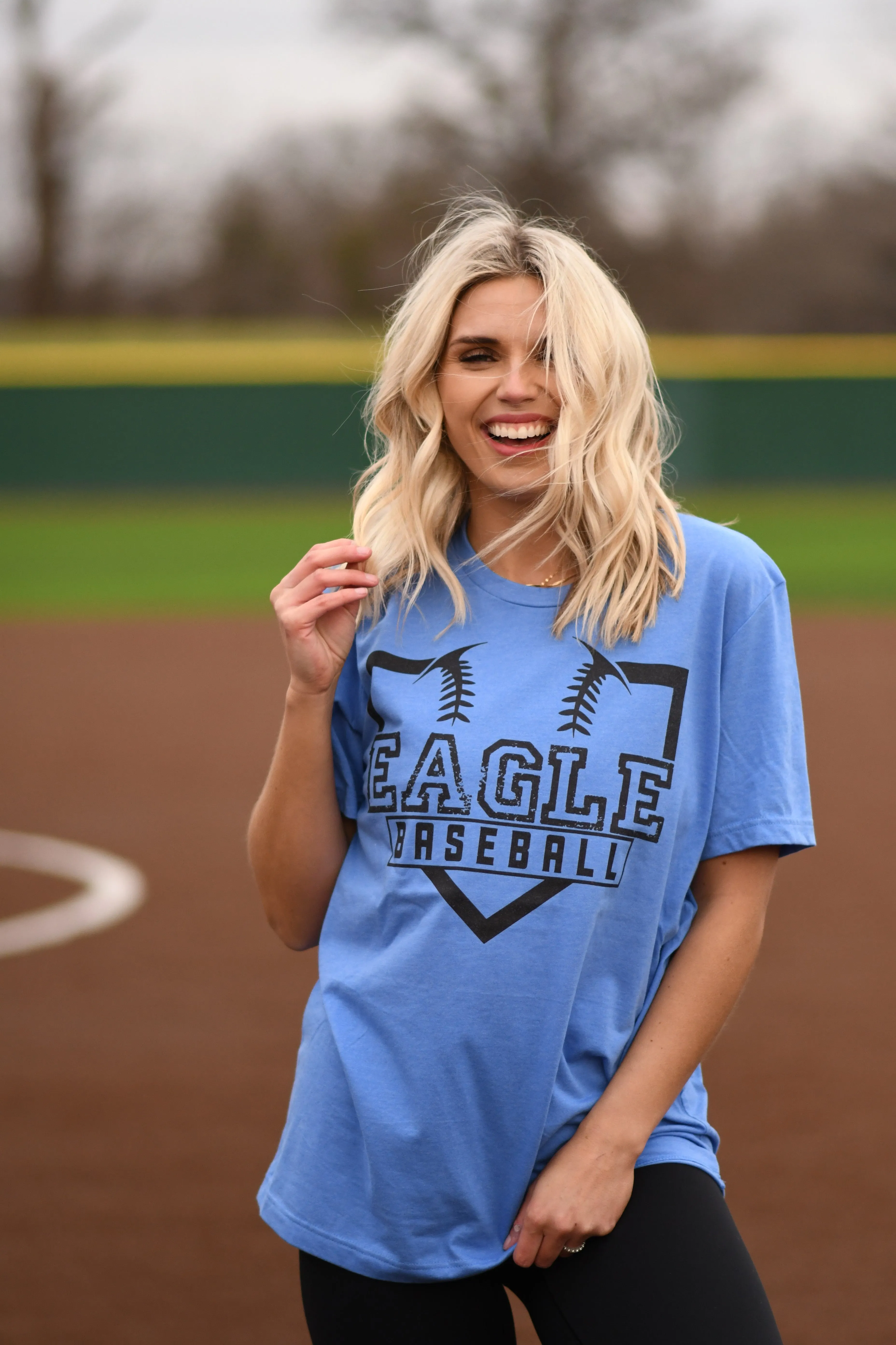 Custom Mascot Baseball Plate Tee