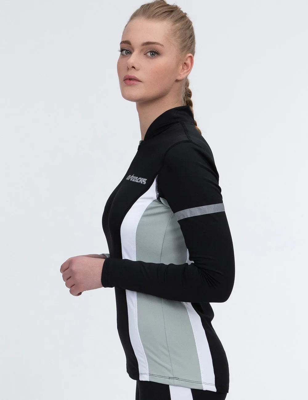 Damen Thermo Funktions Laufshirt Langarm Schwarz Setprodukt