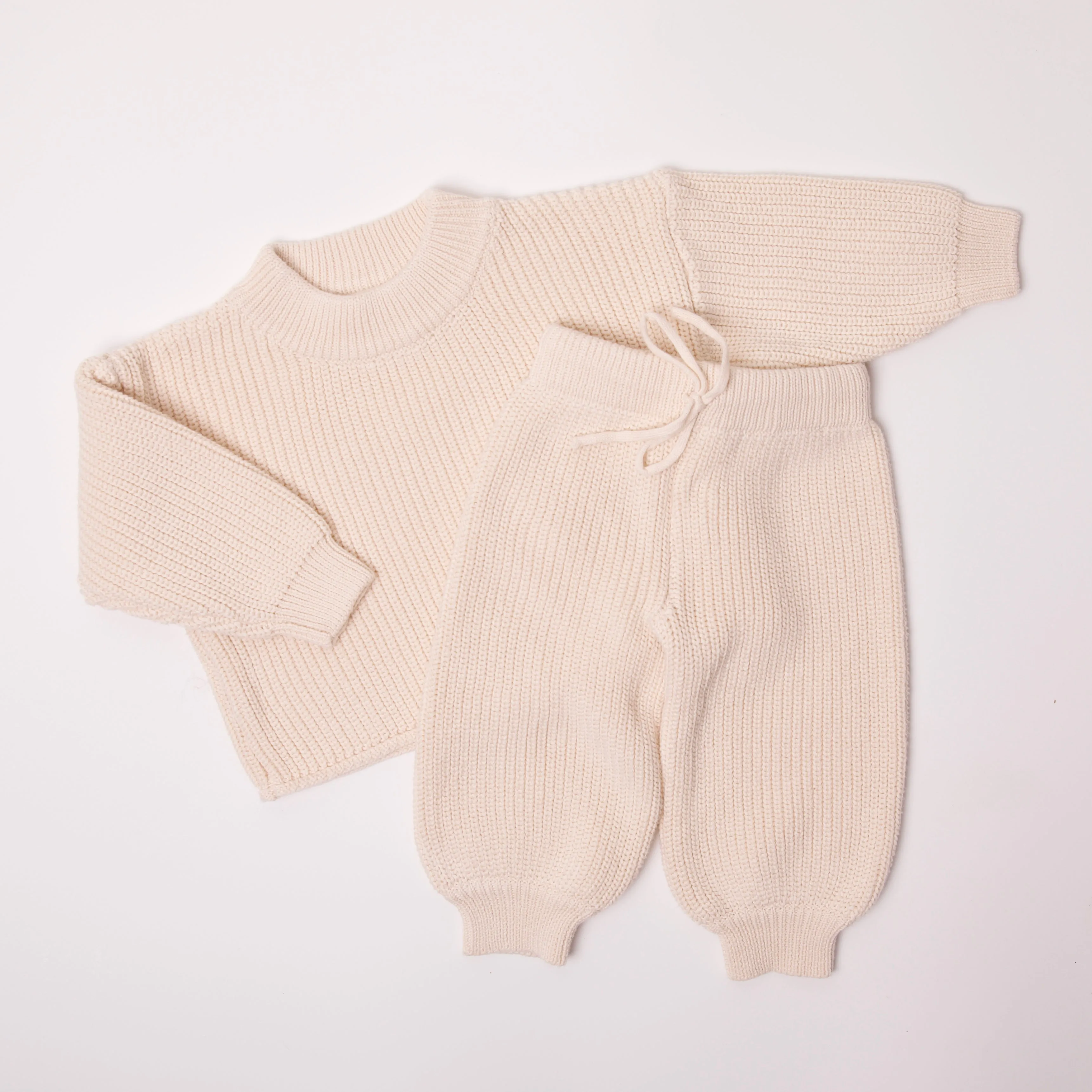 Elliot Knit Set in Cream