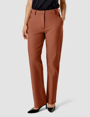 Essential Pants Straight Terracotta