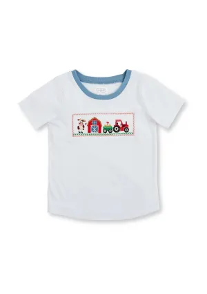 Farm Smocked Baby Tee