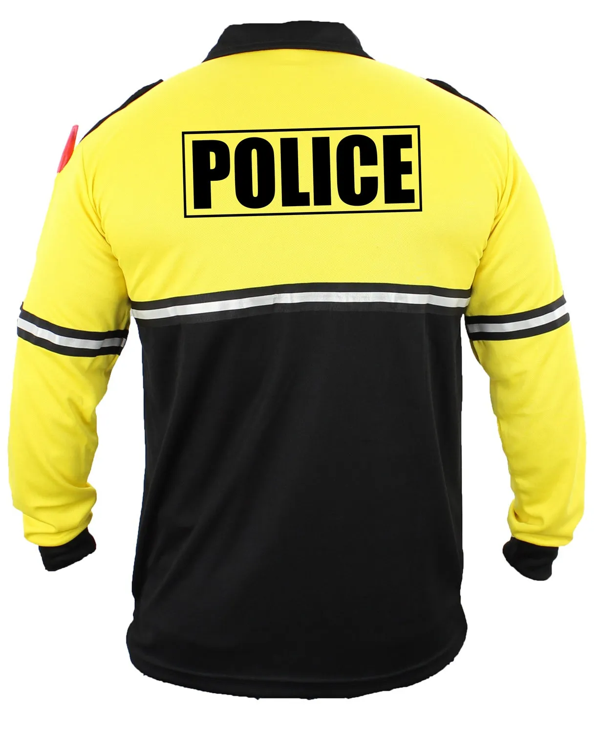 First Class Two Tone Police Long Sleeve Bike Patrol Shirt With Zipper Pocket