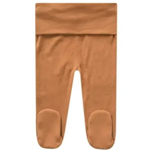 Footed Baby Pants - Camel