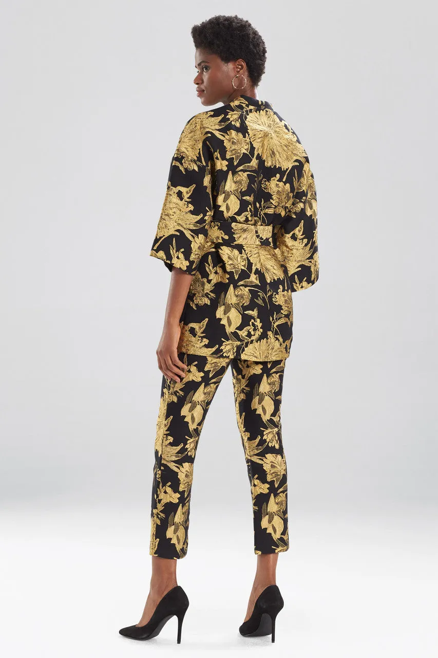 Gold Flower Jacquard Jacket