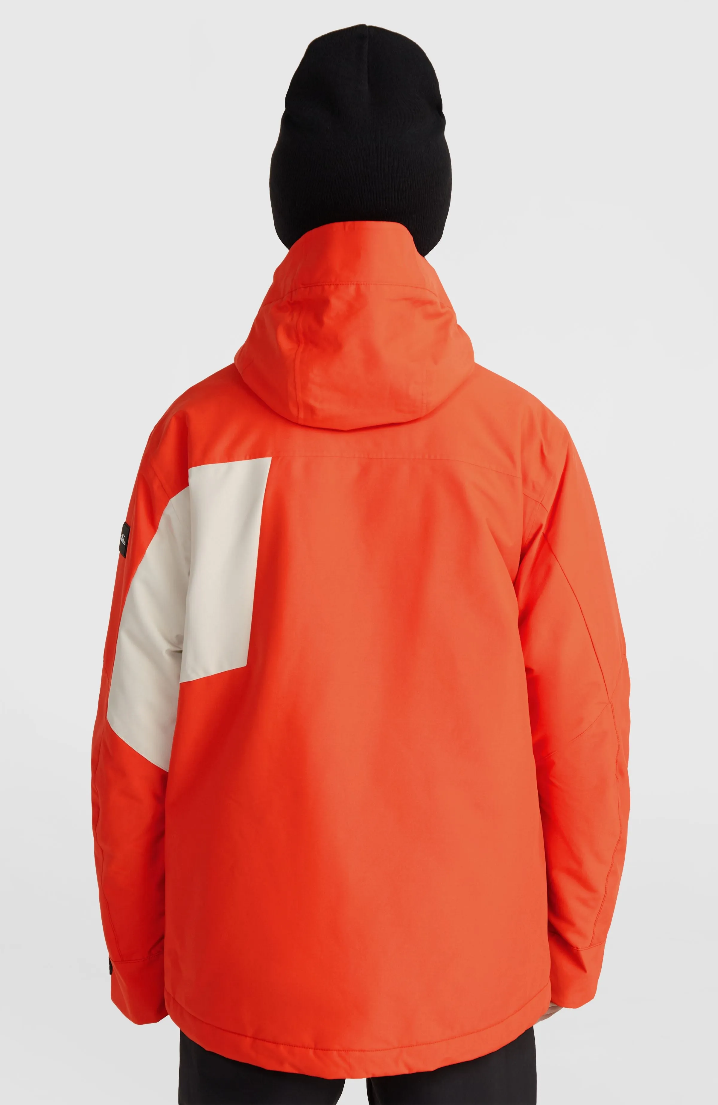 Hammer Block Snow Jacket | Paprika Flame Colour Block