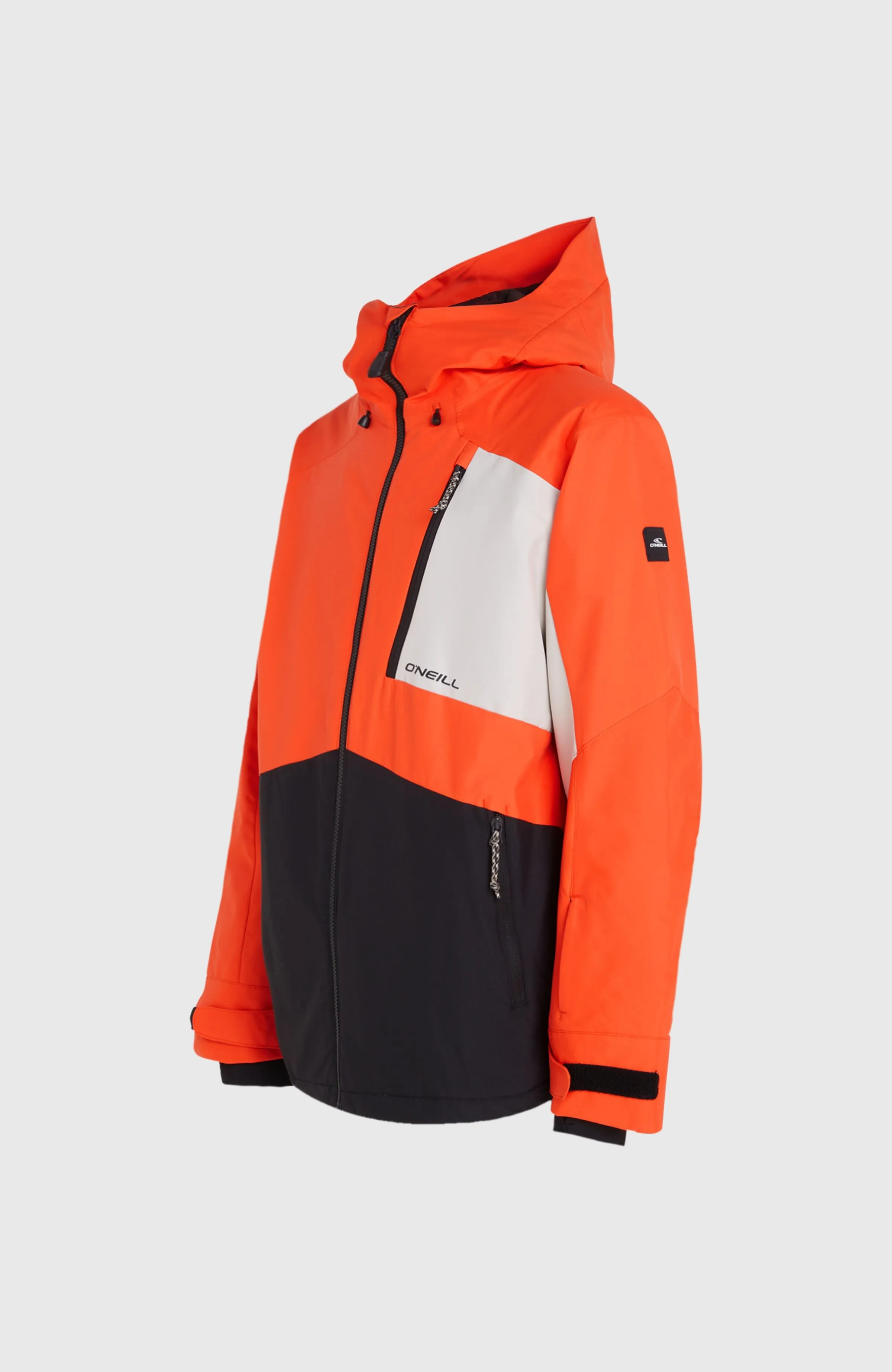 Hammer Block Snow Jacket | Paprika Flame Colour Block