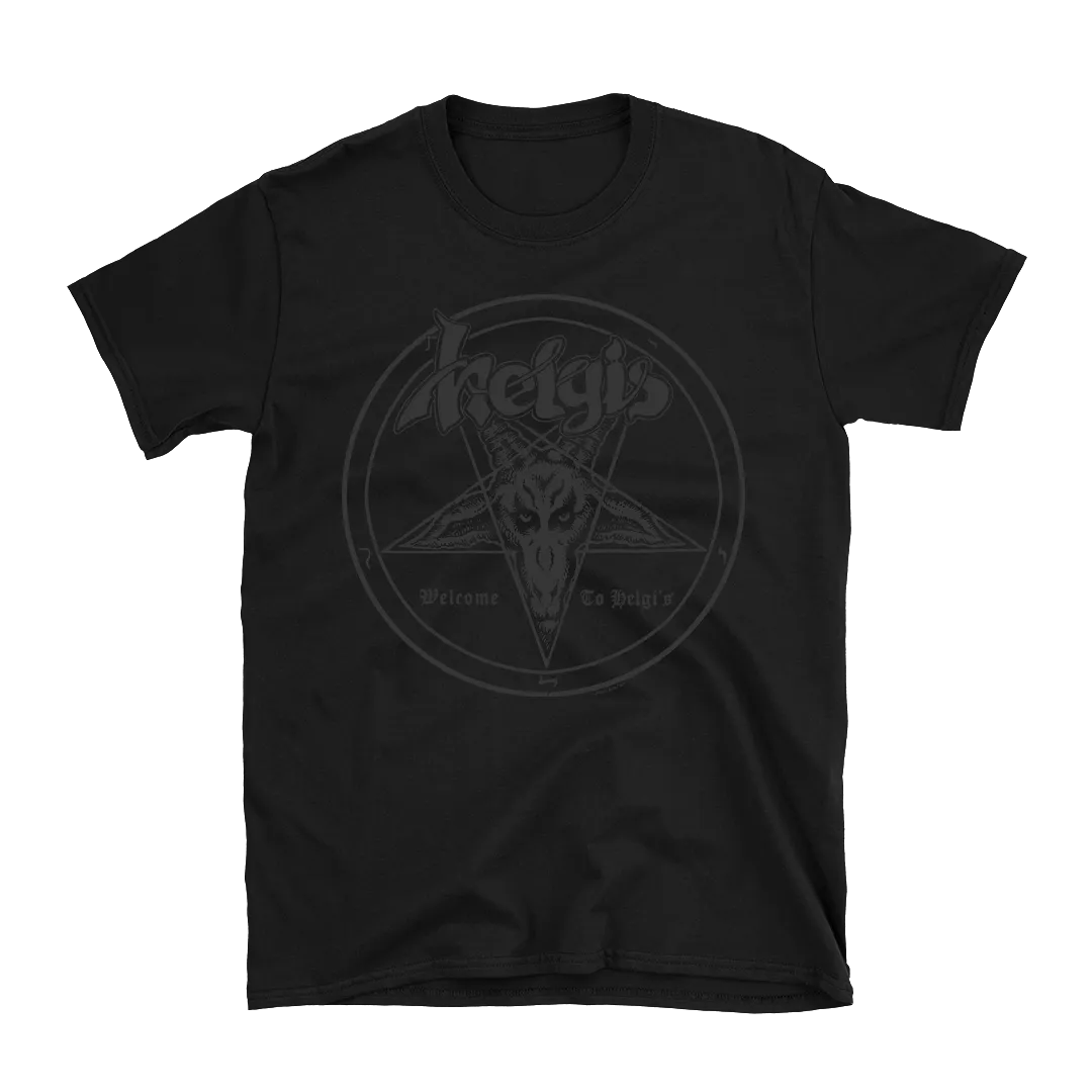 Helgi's - Welcome To Helgi's Black Logo T-Shirt - Black