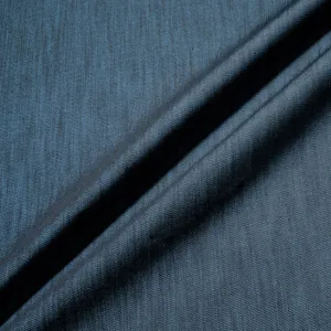 Ink Blue Stretch Cotton Denim