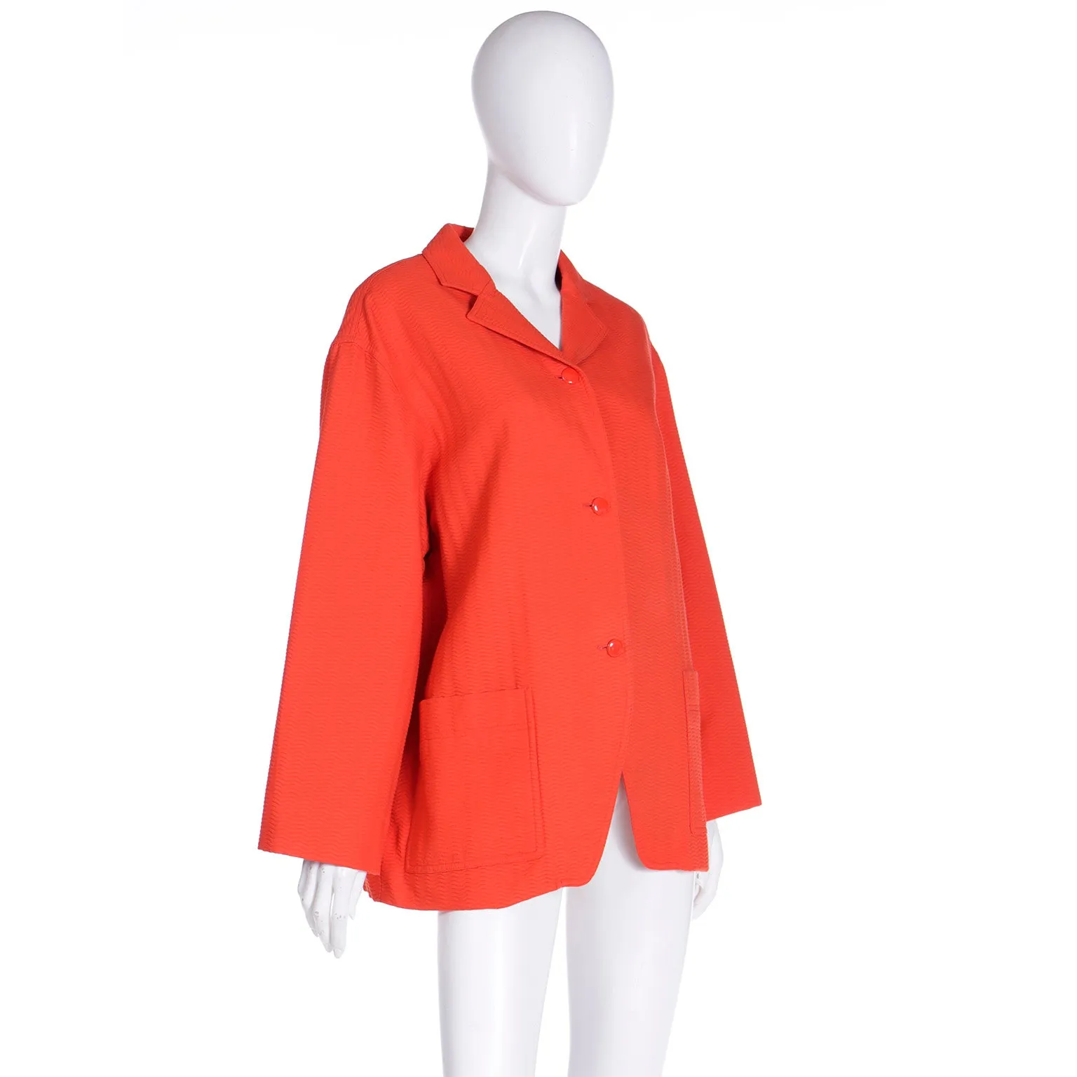 Isaac Mizrahi red jacket