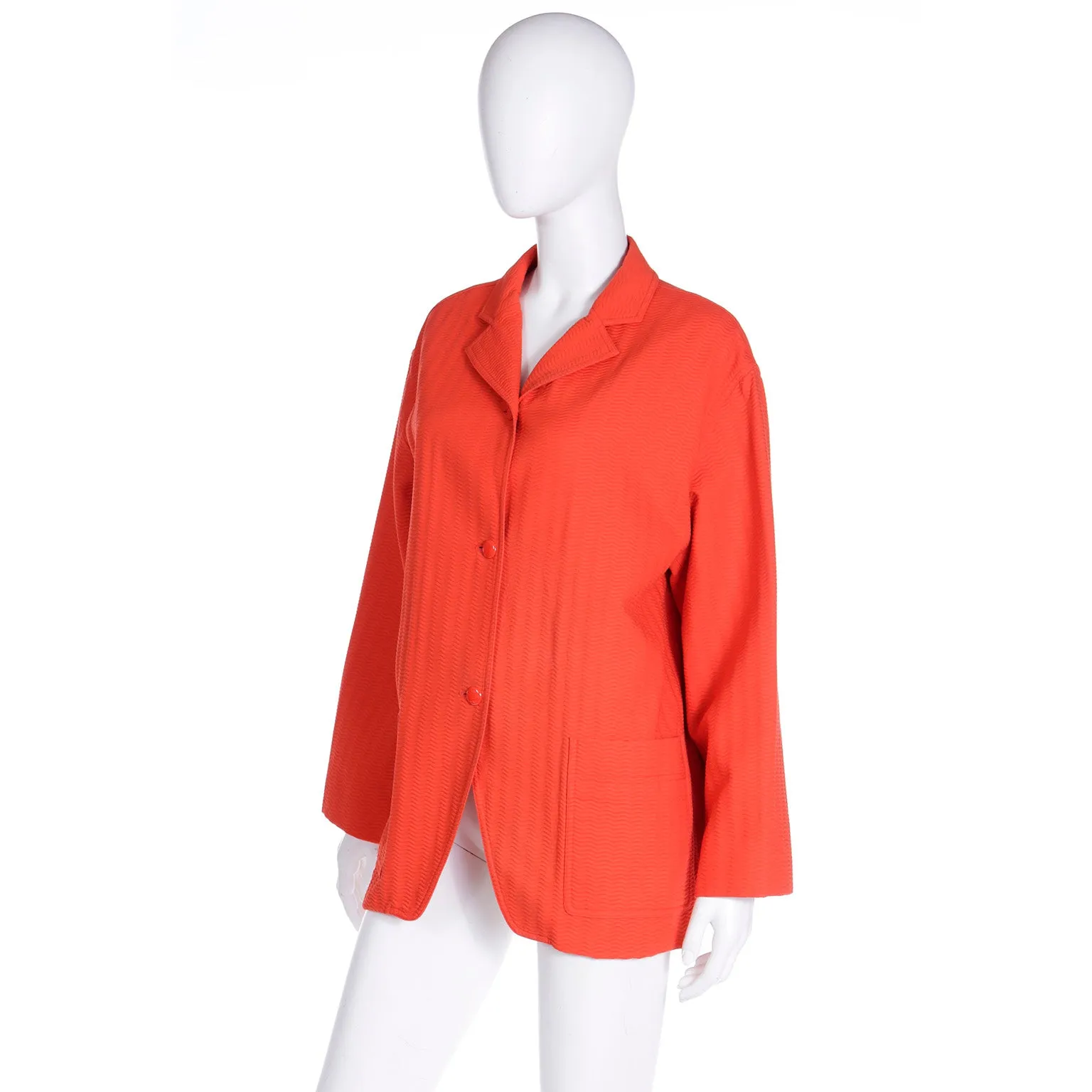 Isaac Mizrahi red jacket