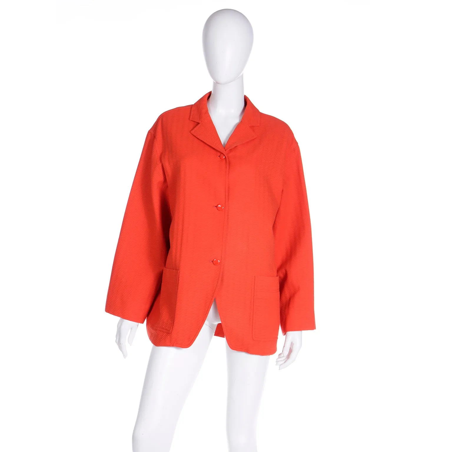 Isaac Mizrahi red jacket