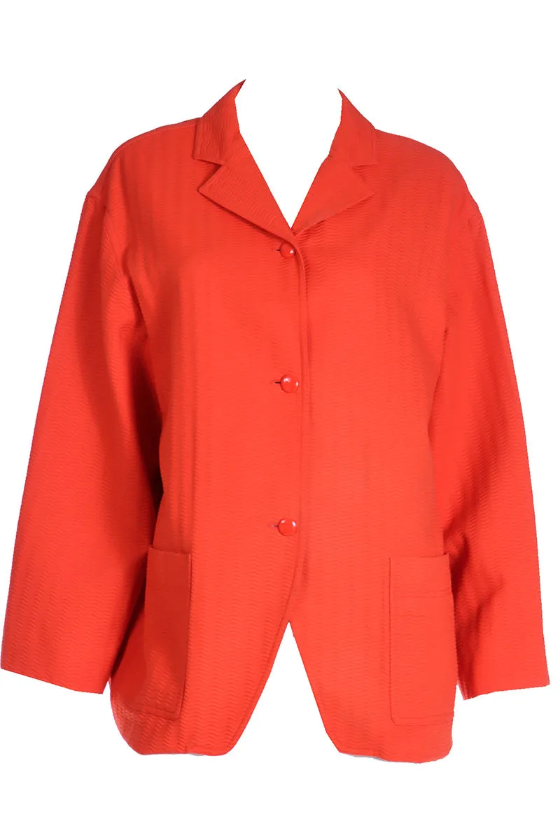 Isaac Mizrahi red jacket