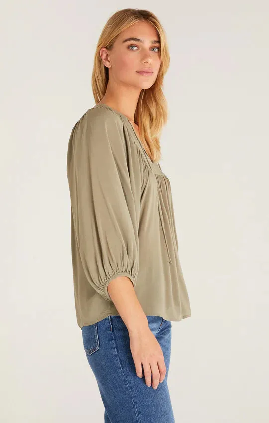 Long Sleeve Eden Top | Sage