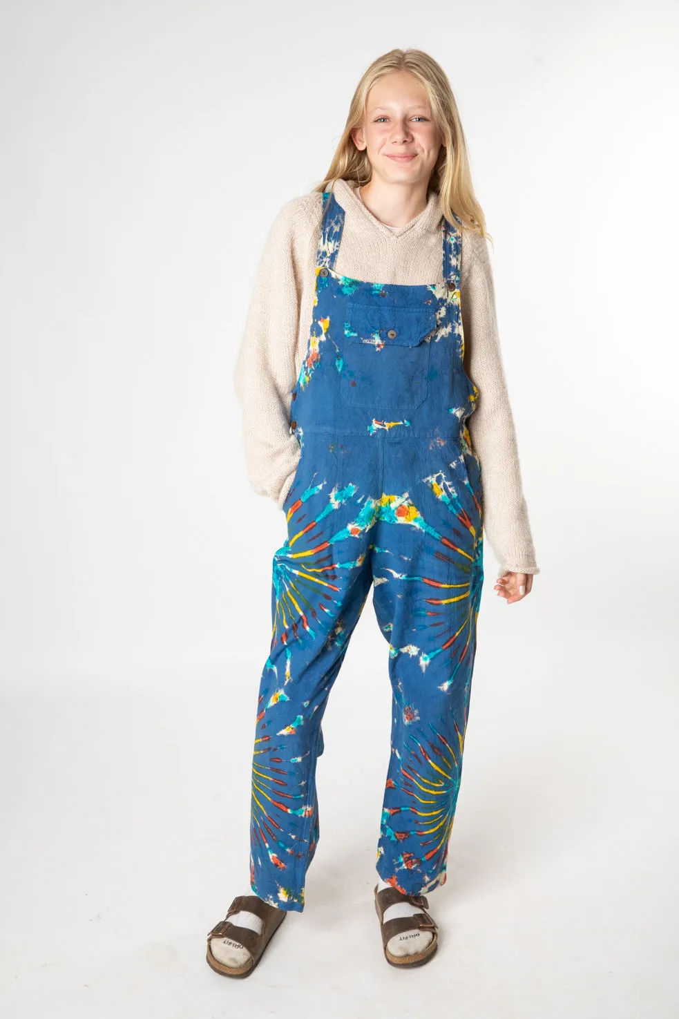 Mexicali Unisex Cotton Tie Dye Overalls