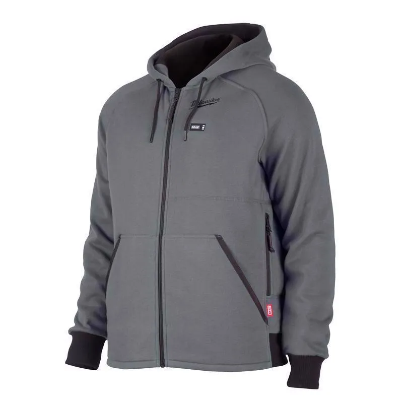 Milwaukee M12 XXL Long Sleeve Men's Full-Zip Heated Hoodie Kit Gray