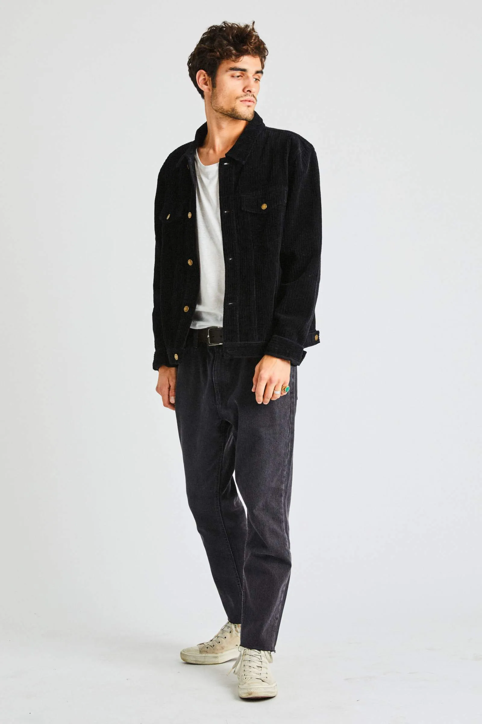 Morrison Cord Jacket - Black