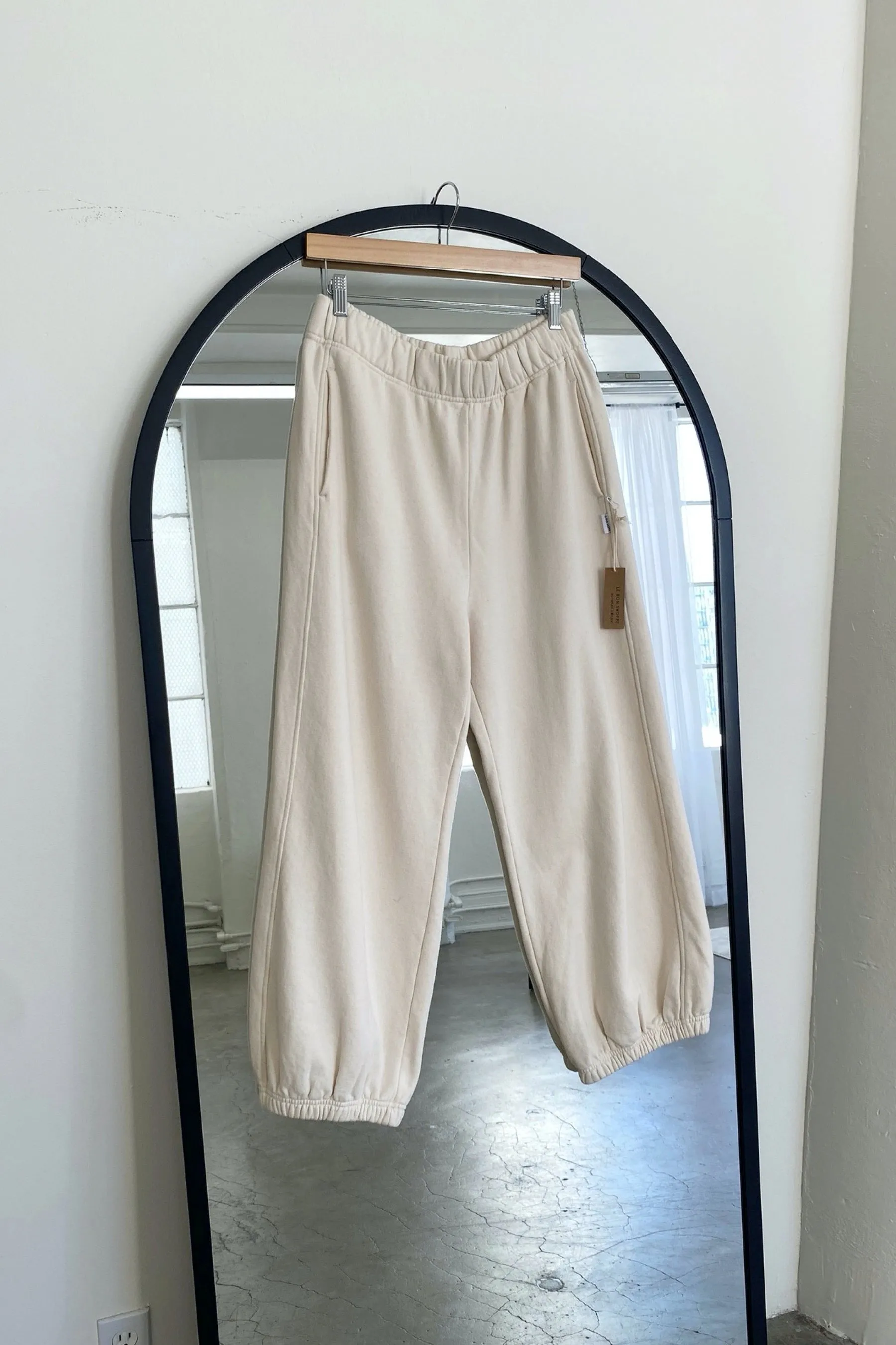 Naturel French Terry Balloon Pant