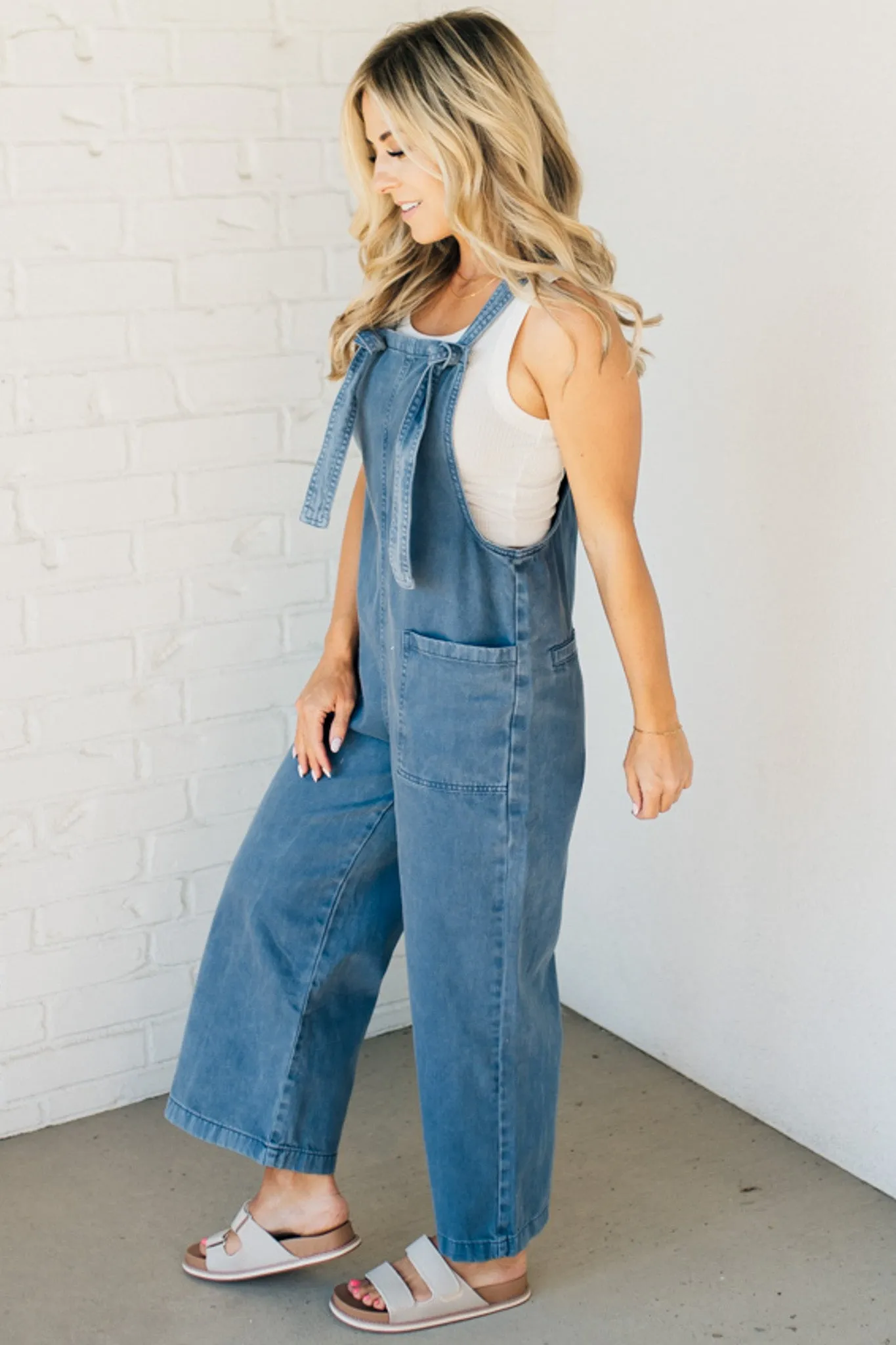 Niccola Knot Strap Overalls