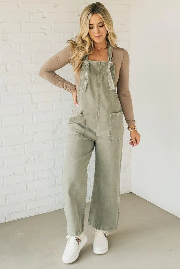 Niccola Knot Strap Overalls