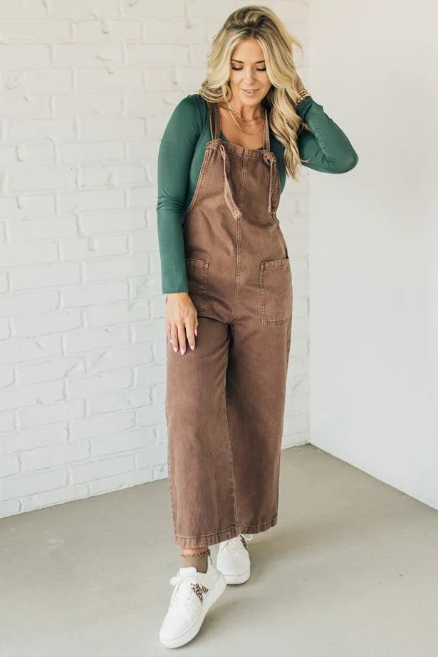 Niccola Knot Strap Overalls