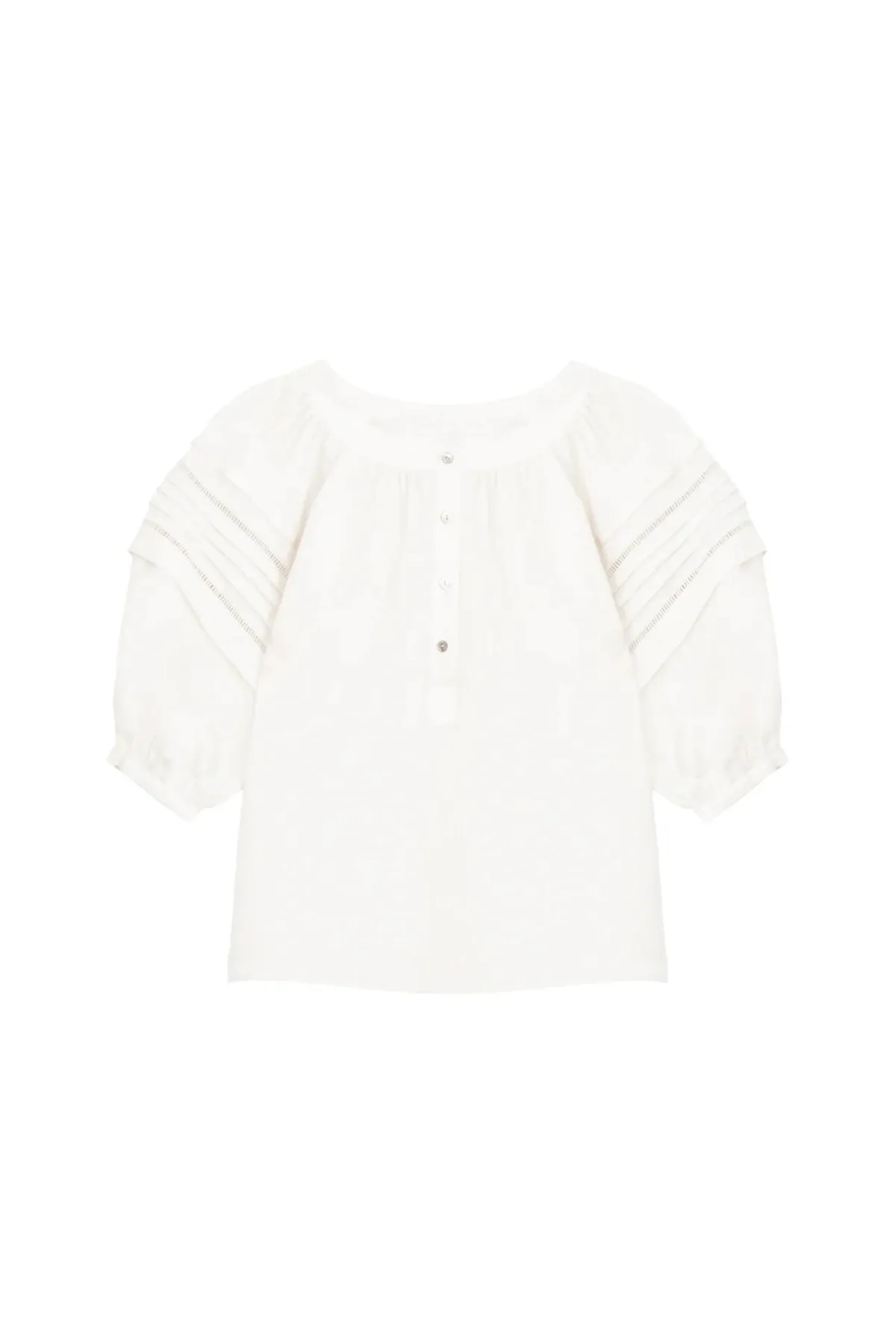 NOHR TUCK SHIRT WHITE