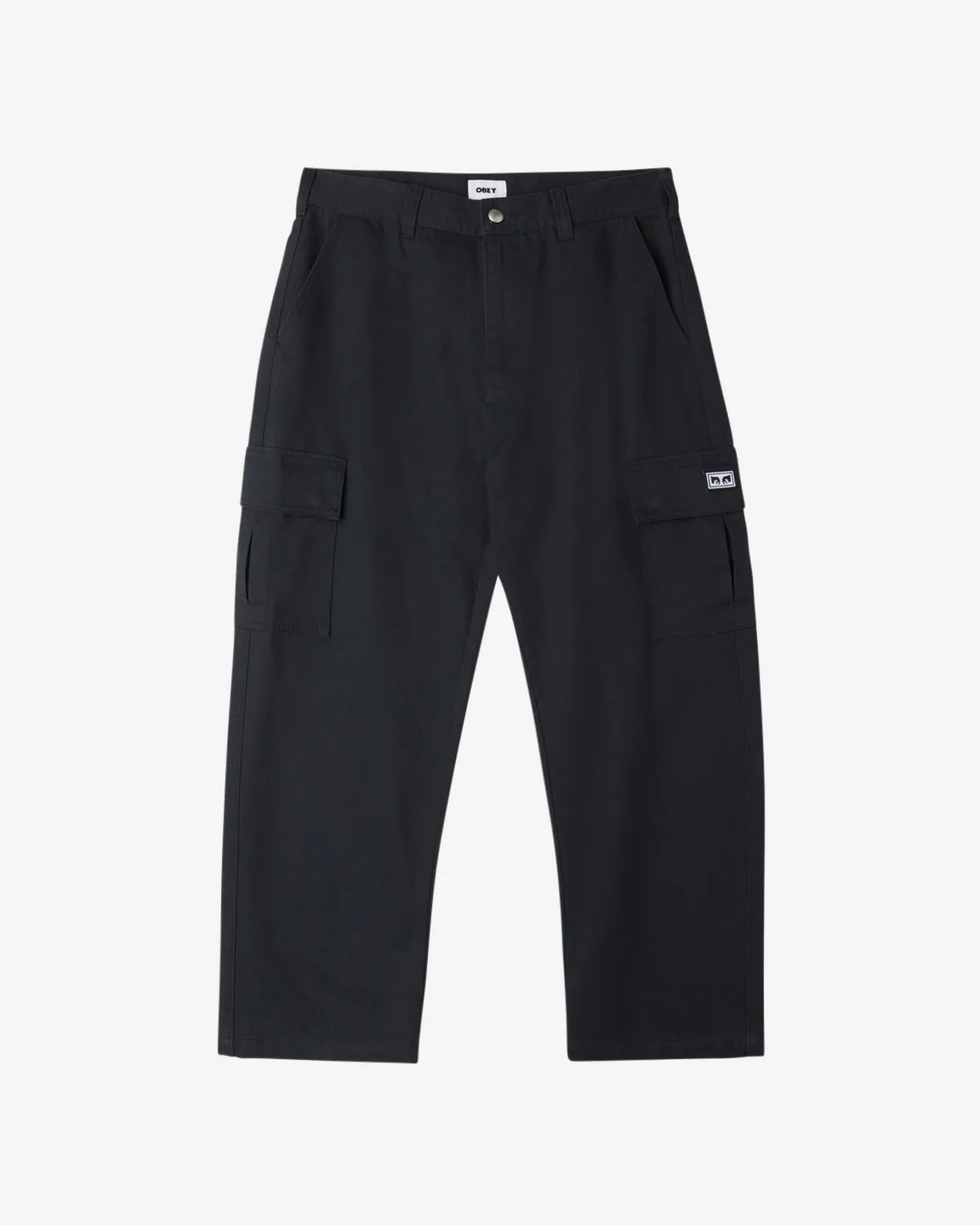 Obey BIGWIG BAGGY TWILL CARGO - BLACK