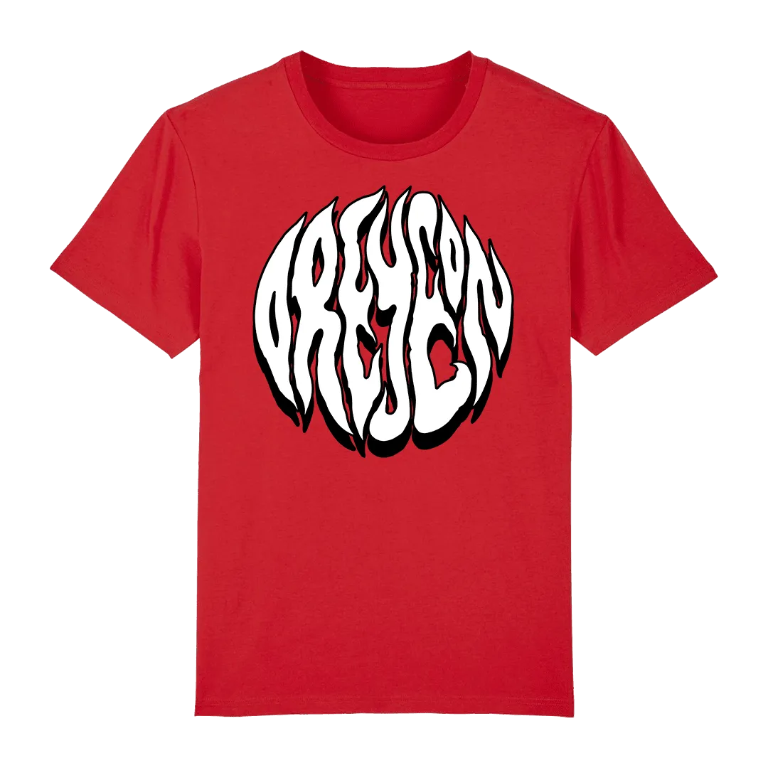 Oreyeon - B&W Logo T-Shirt - Red