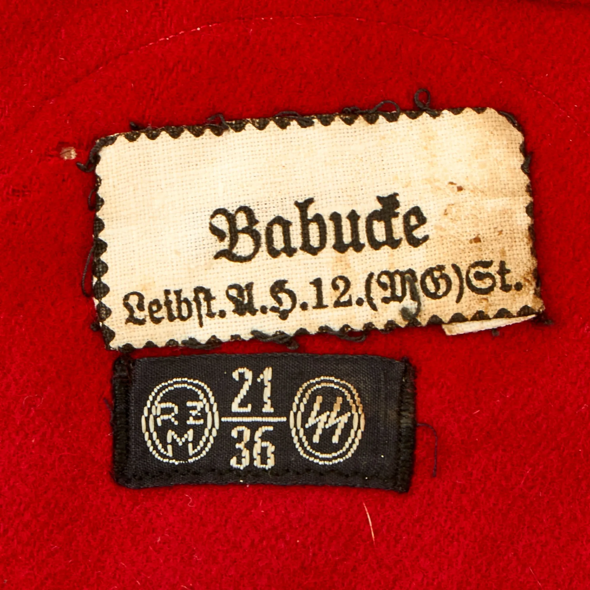 Original German WWII Named and Identified SS LAH Member Wool and Rayon Multi Piece Armband