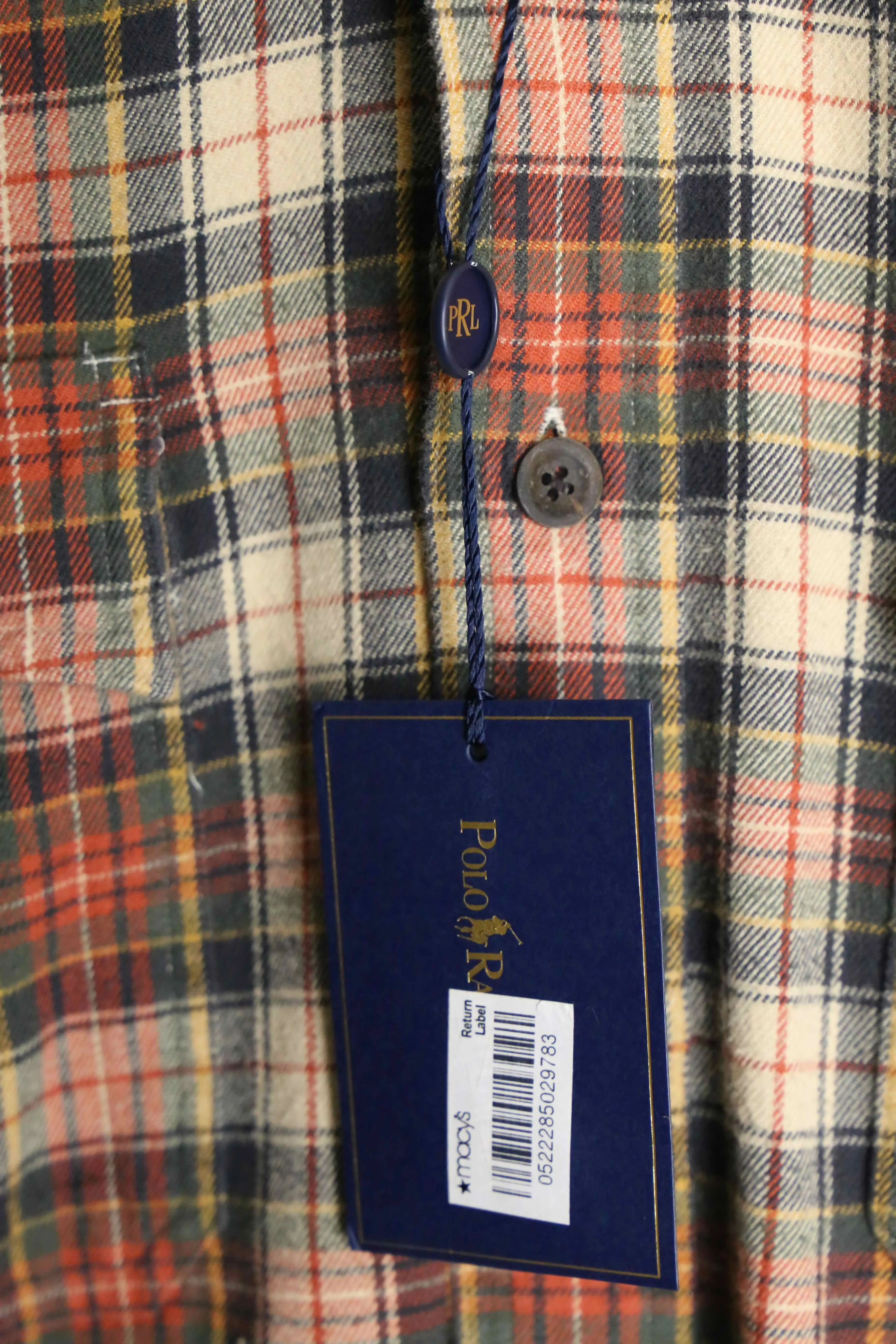 ”Polo by Ralph Lauren” warm color check shirts