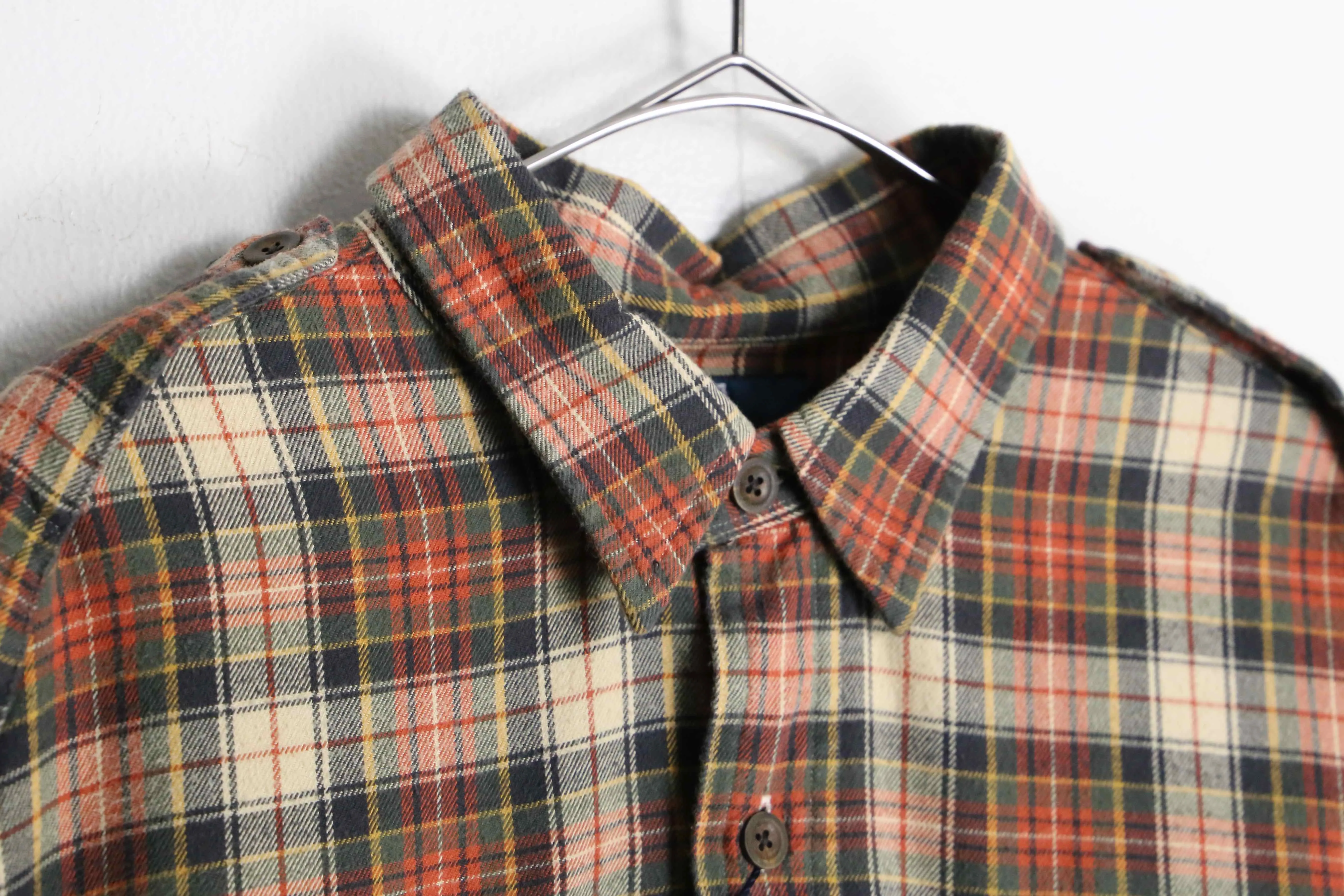 ”Polo by Ralph Lauren” warm color check shirts