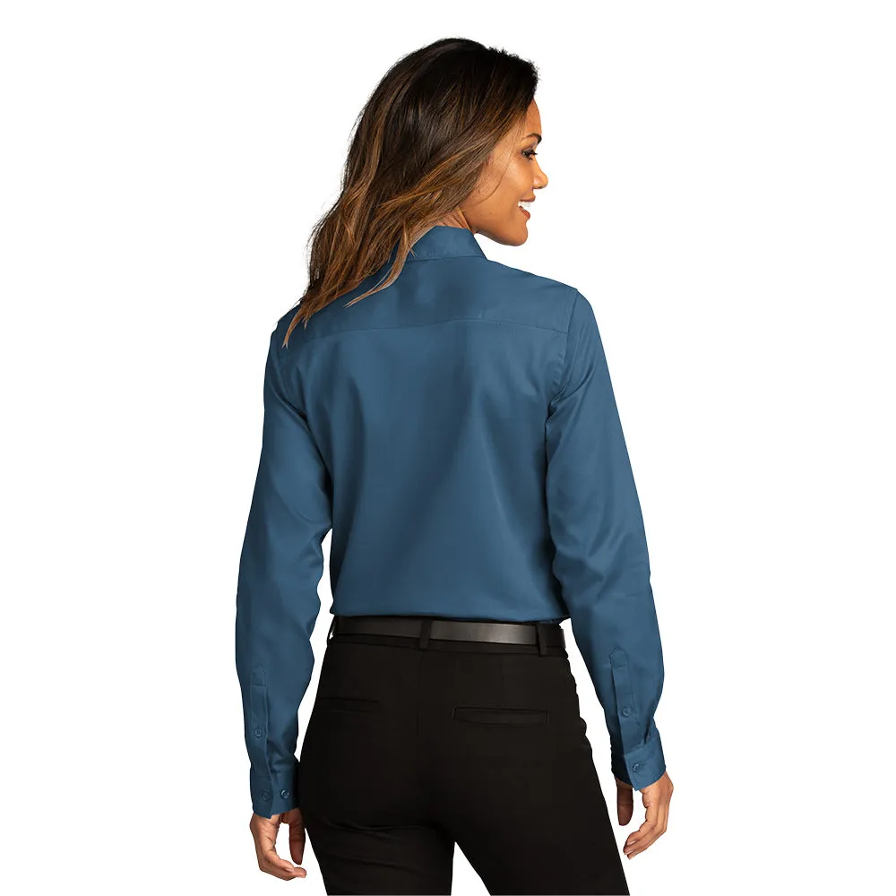 Port Authority® Women's Long Sleeve SuperPro React ™ Twill Shirt - Regatta Blue