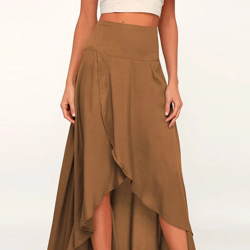 Ruffle Irregular Skirt