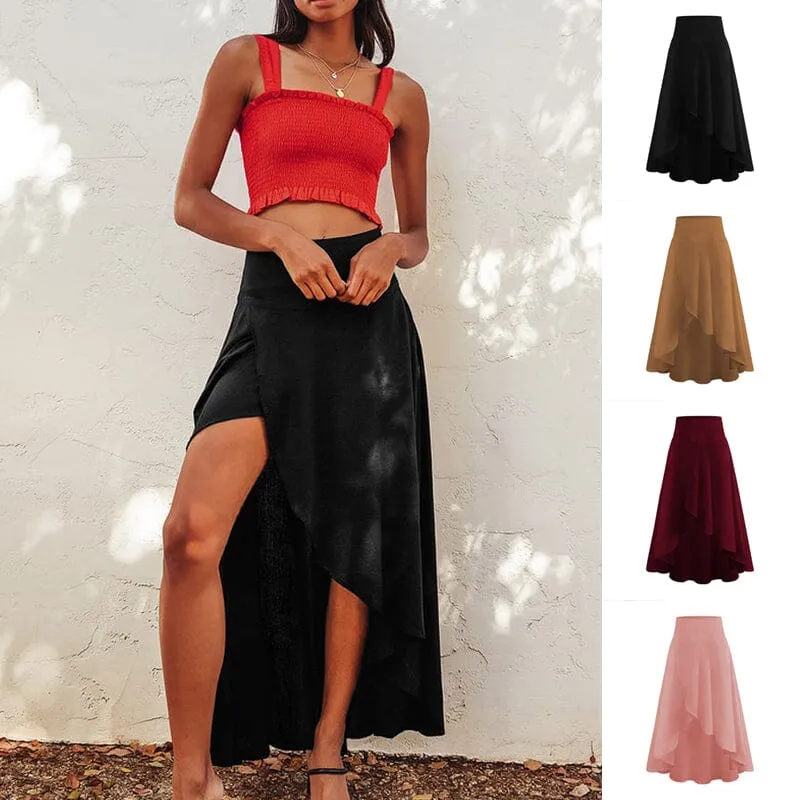 Ruffle Irregular Skirt