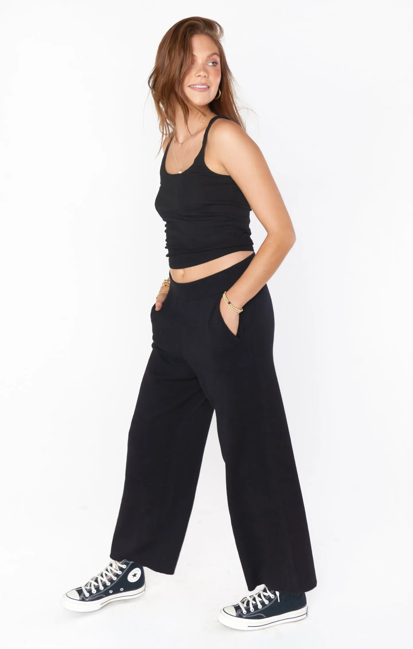 Samson Lounge Pants ~ Black Knit