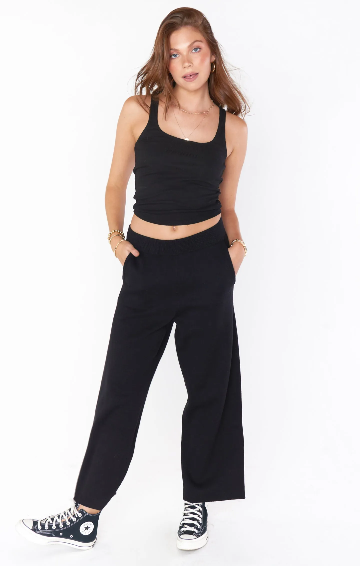 Samson Lounge Pants ~ Black Knit