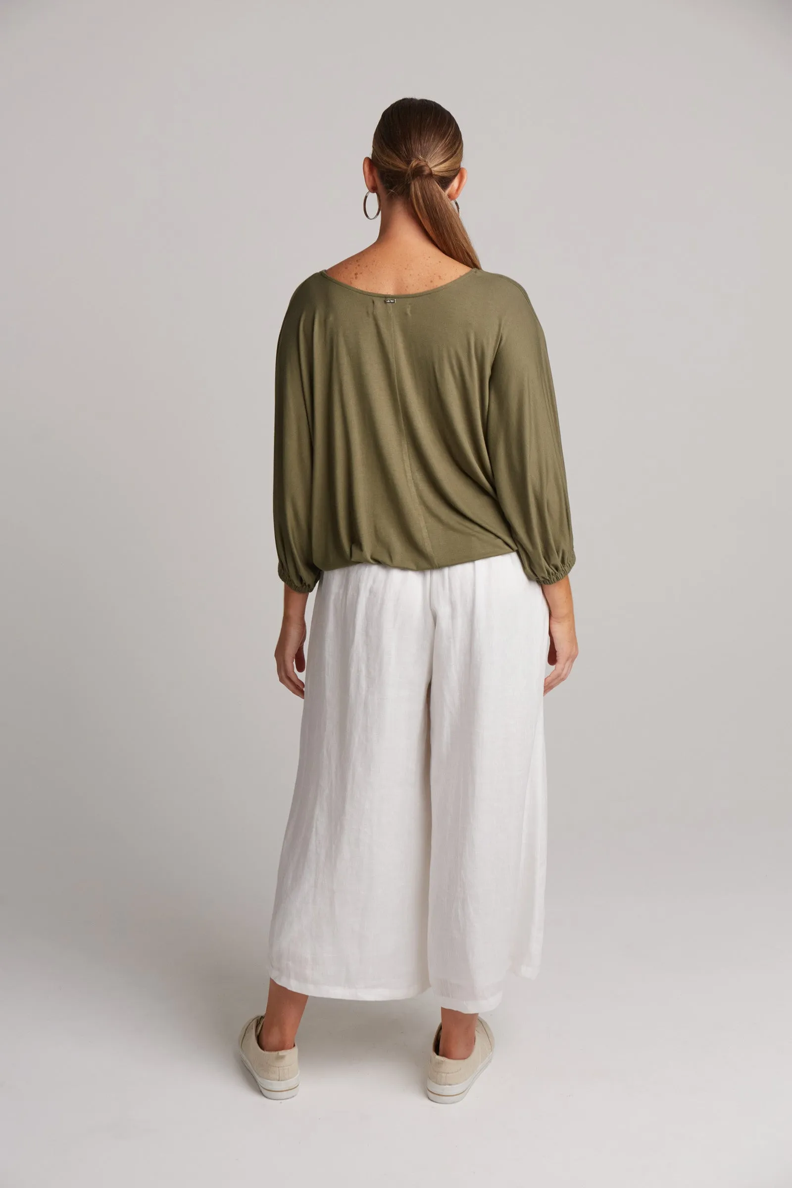 Studio Jersey Relaxed Top - Fern